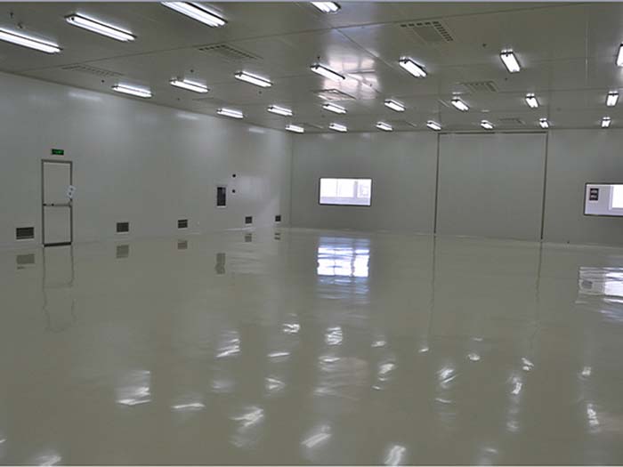 食品廠無(wú)菌車間廠房?jī)艋こ探ㄖ? width=